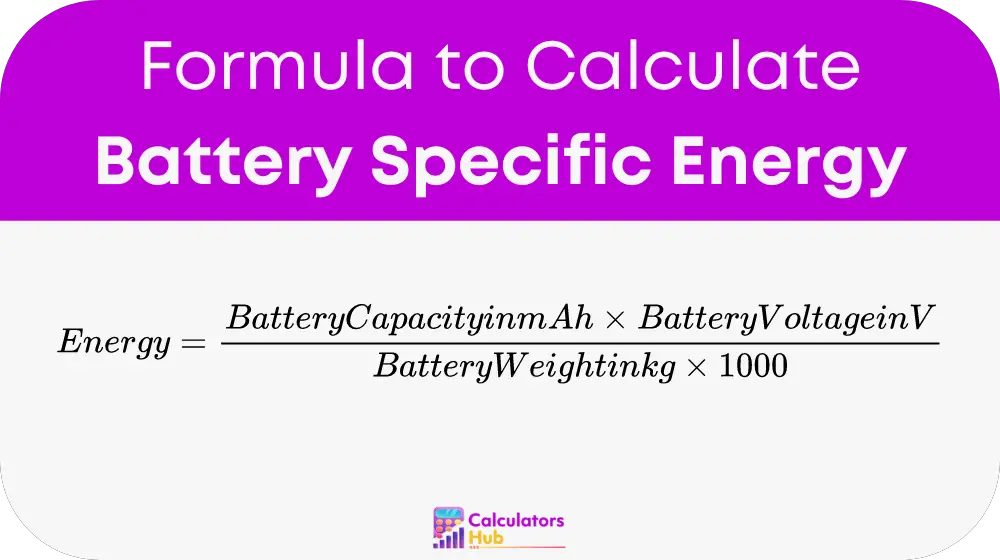 Battery Specific Energy