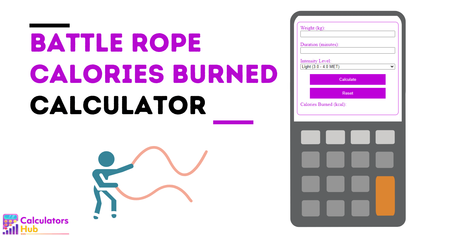 Battle Rope Calories Burned Calculator