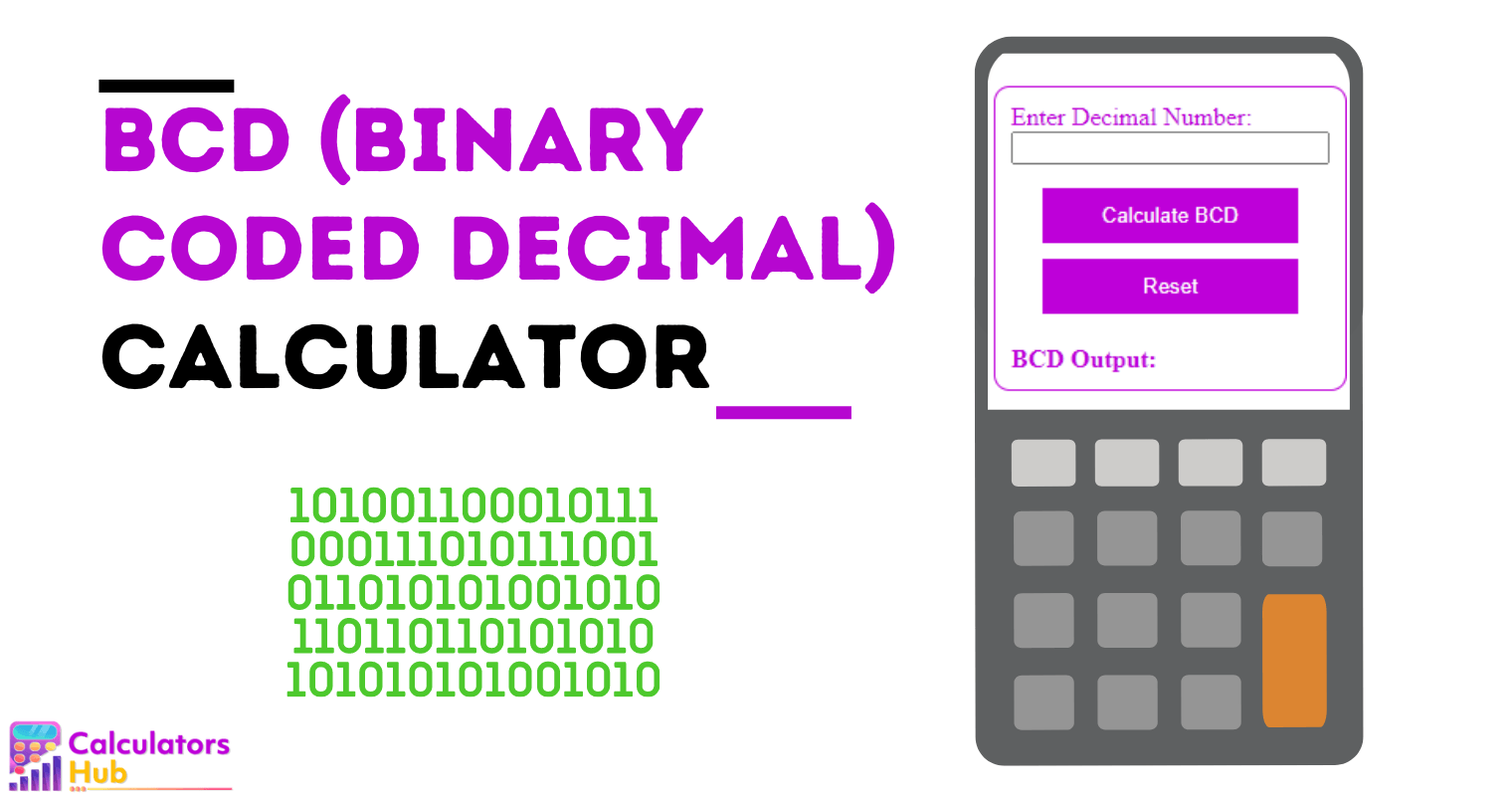 Bcd (Binary Coded Decimal) Calculator