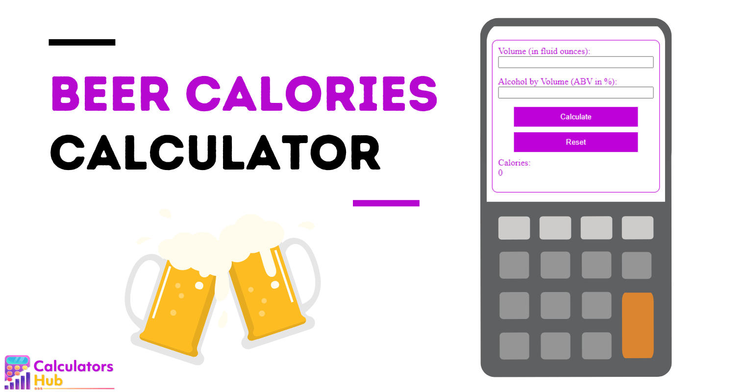 Beer Calories Calculator