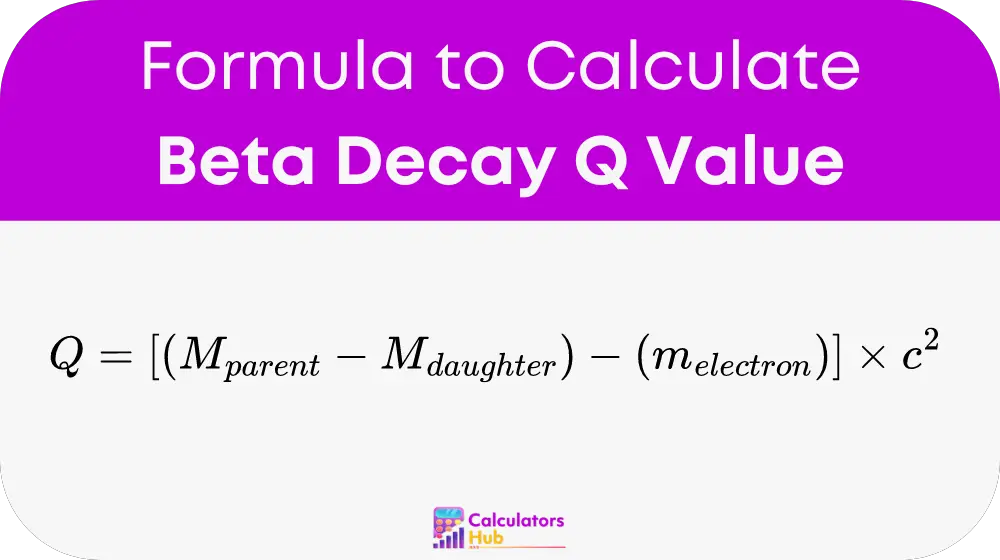 Valeur Q de désintégration bêta