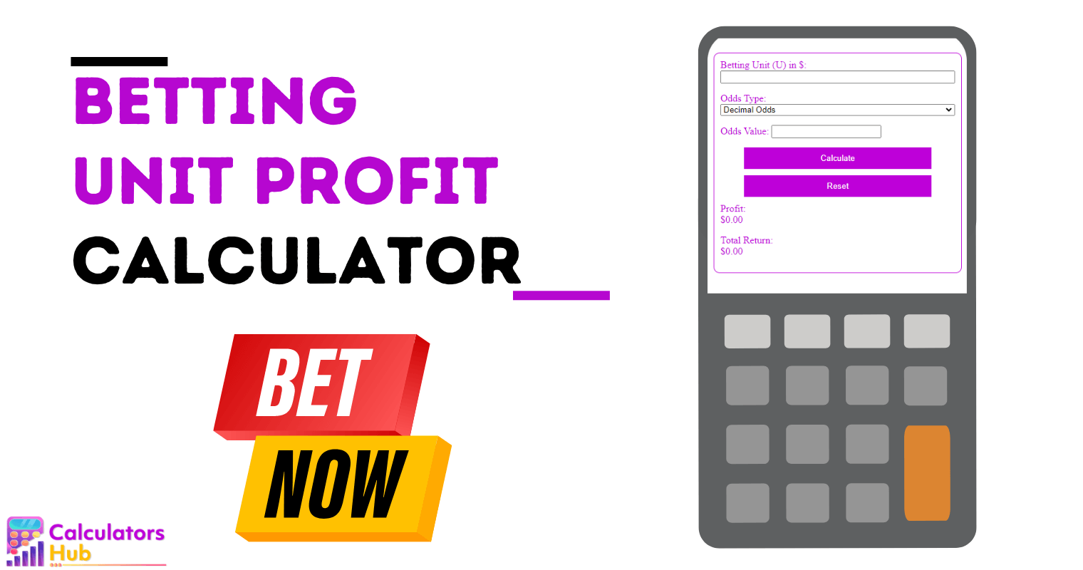 Betting Unit Profit Calculator