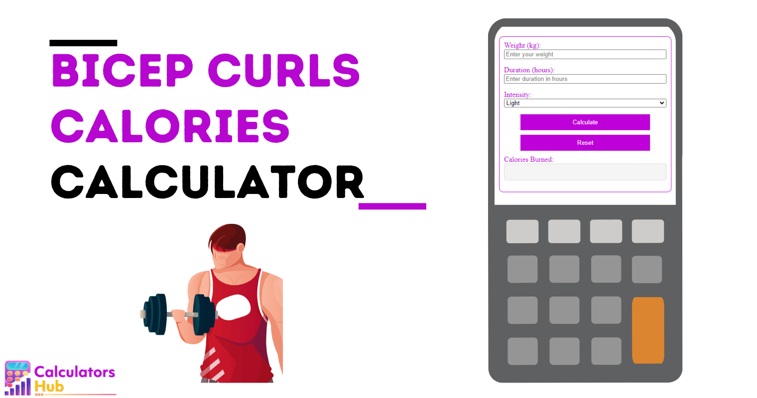 Bicep Curls Calories Calculator