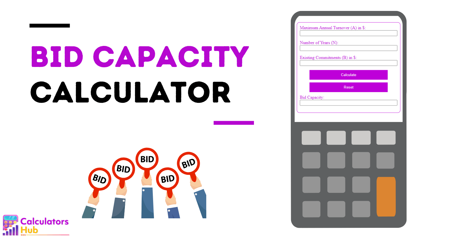 Bid Capacity Calculator