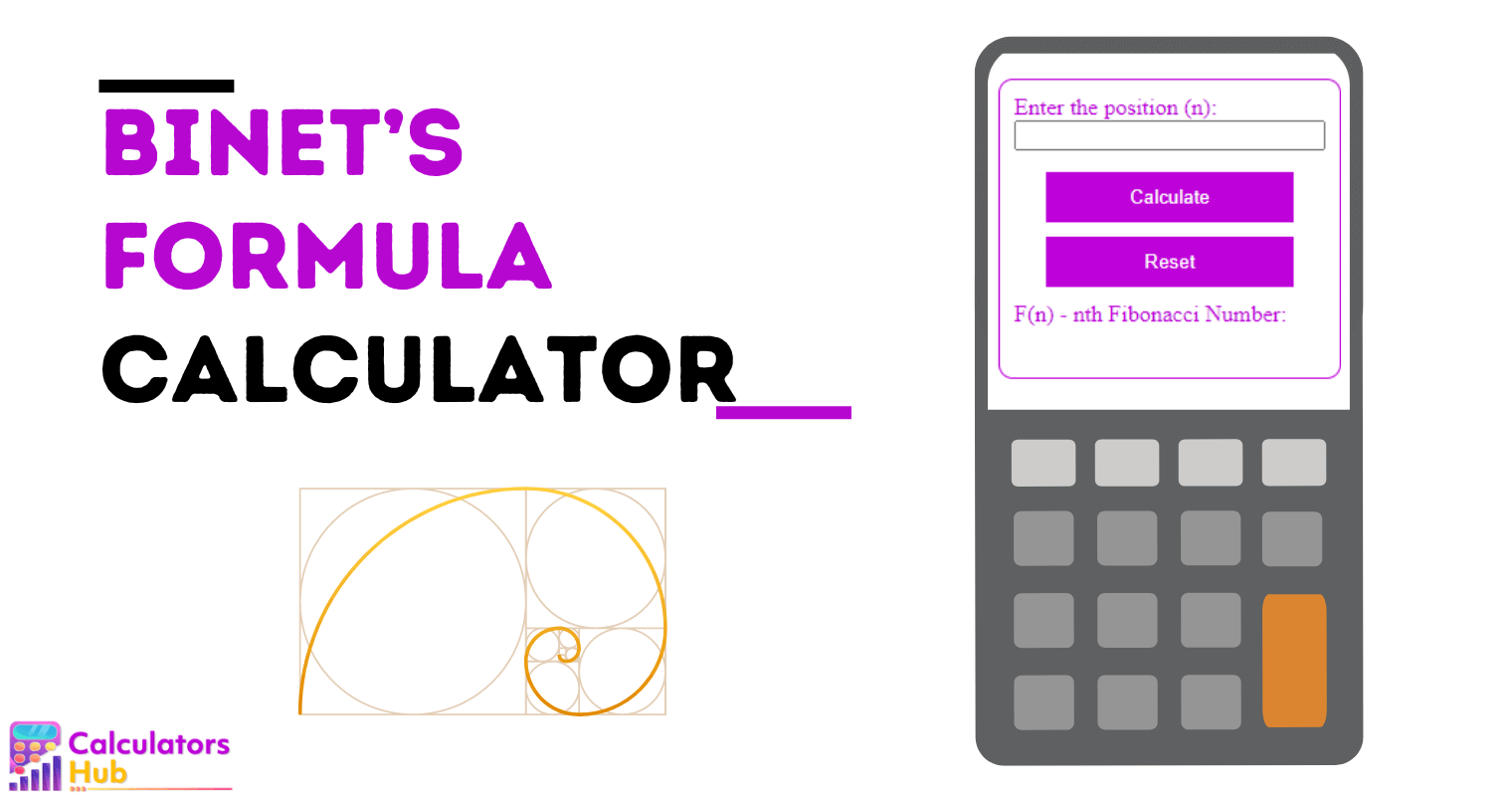 Binet’s Formula Calculator