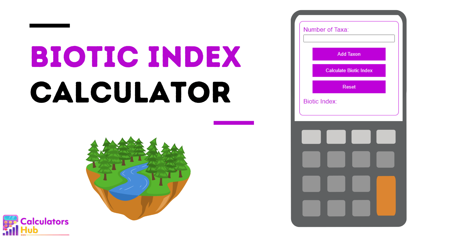 Biotic Index Calculator