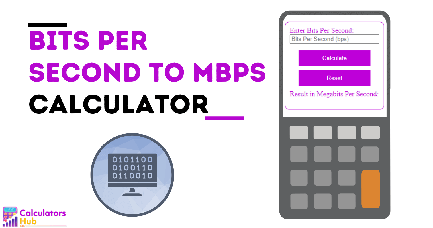 Bits Per Second To Mbps Calculator