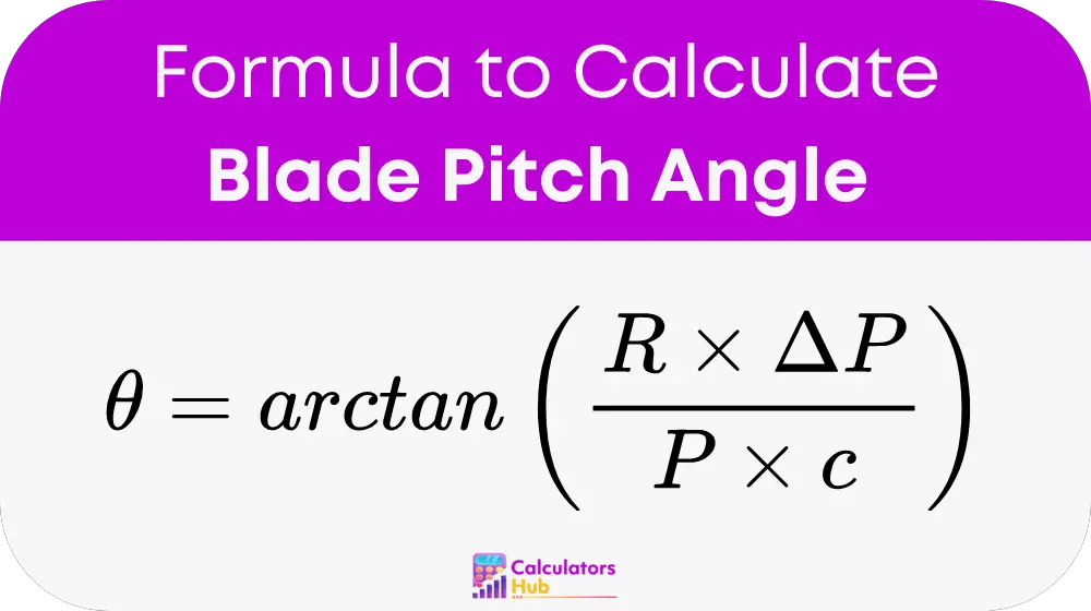 Blade Pitch Angle Calculator