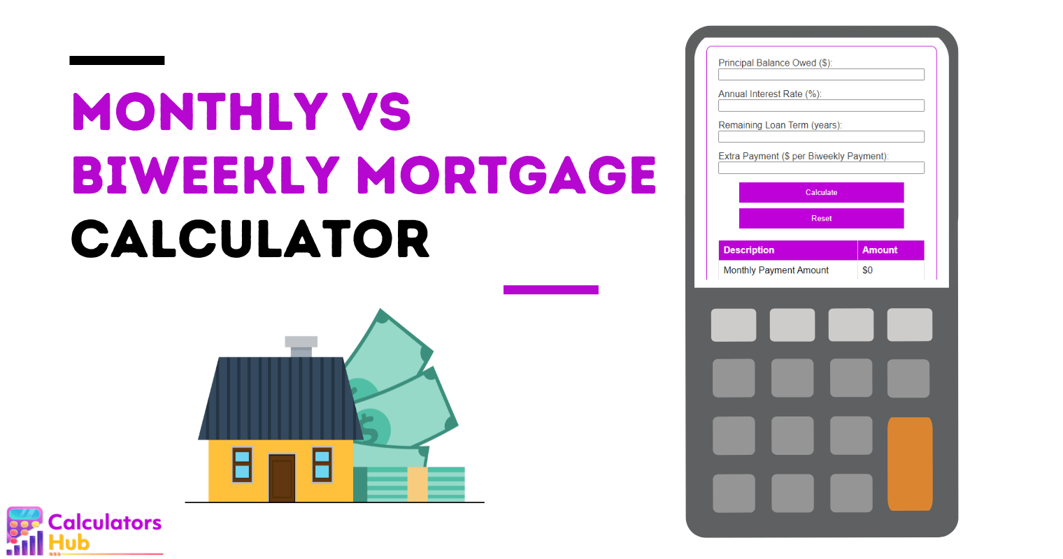 Monthly vs Biweekly Mortgage Calculator