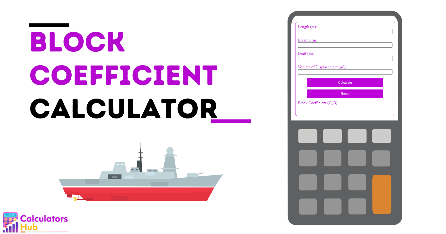 Block Coefficient Calculator