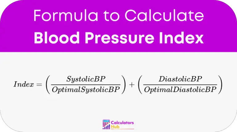 Blood Pressure Index Calculator