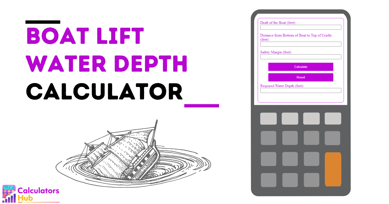 Boat Lift Water Depth Calculator