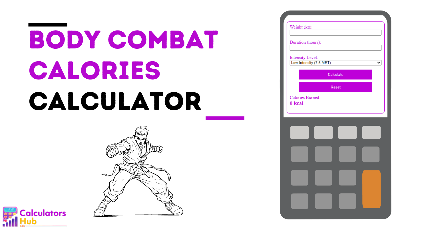 Body Combat Calories Calculator