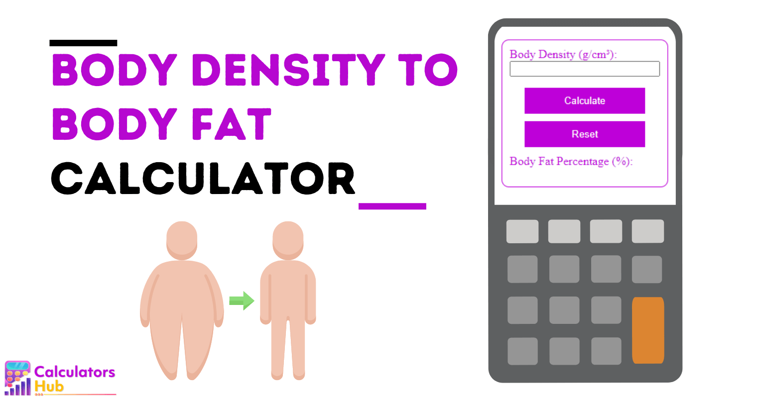 Body Density To Body Fat Calculator