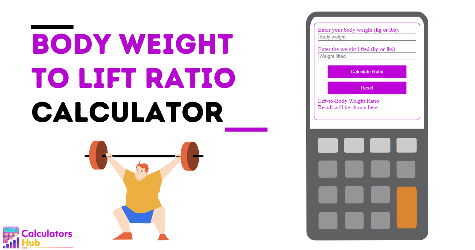 Body Weight To Lift Ratio Calculator