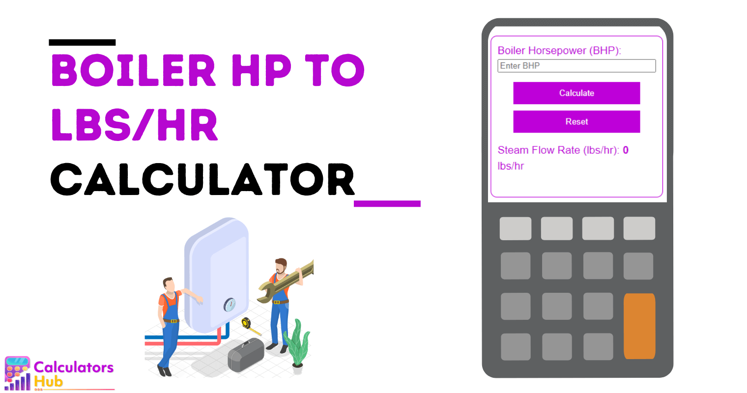 Boiler Hp To Lbs_Hr Calculator