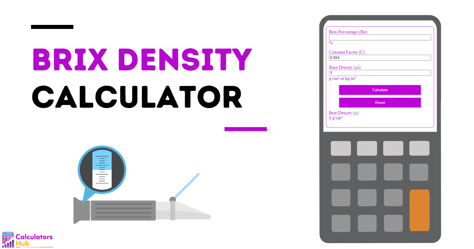 Brix Density Calculator