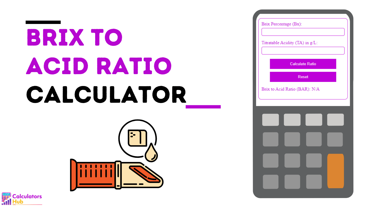 Brix To Acid Ratio Calculator