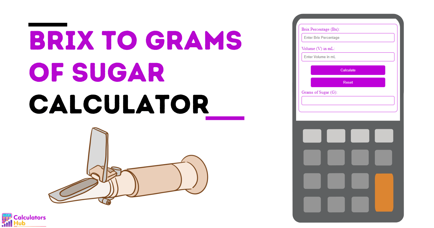 Brix To Grams Of Sugar Calculator