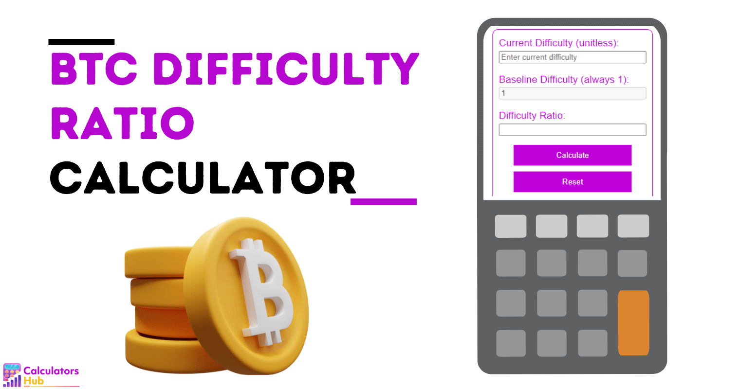 Btc Difficulty Ratio Calculator