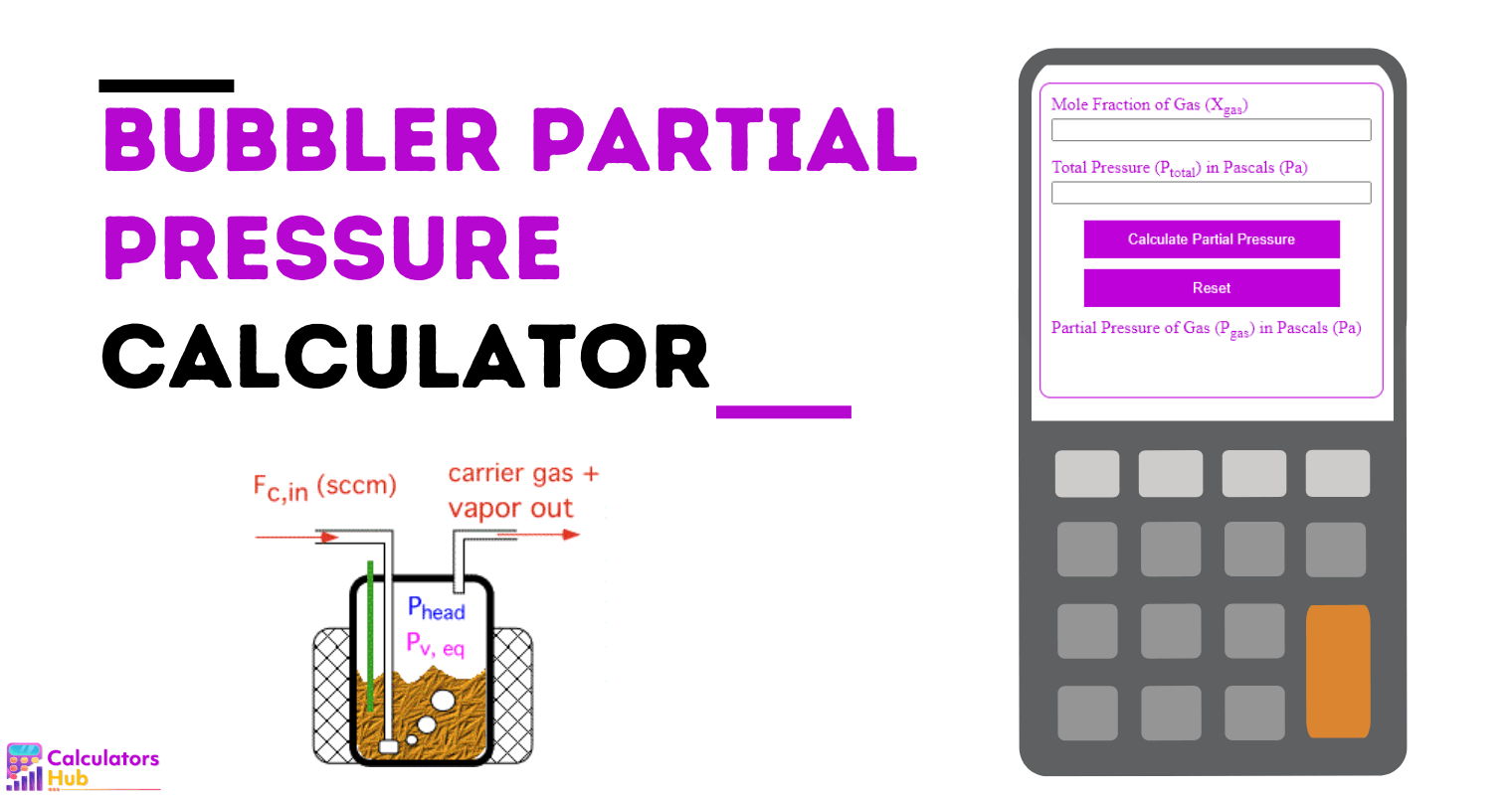 Bubbler Partial Pressure Calculator