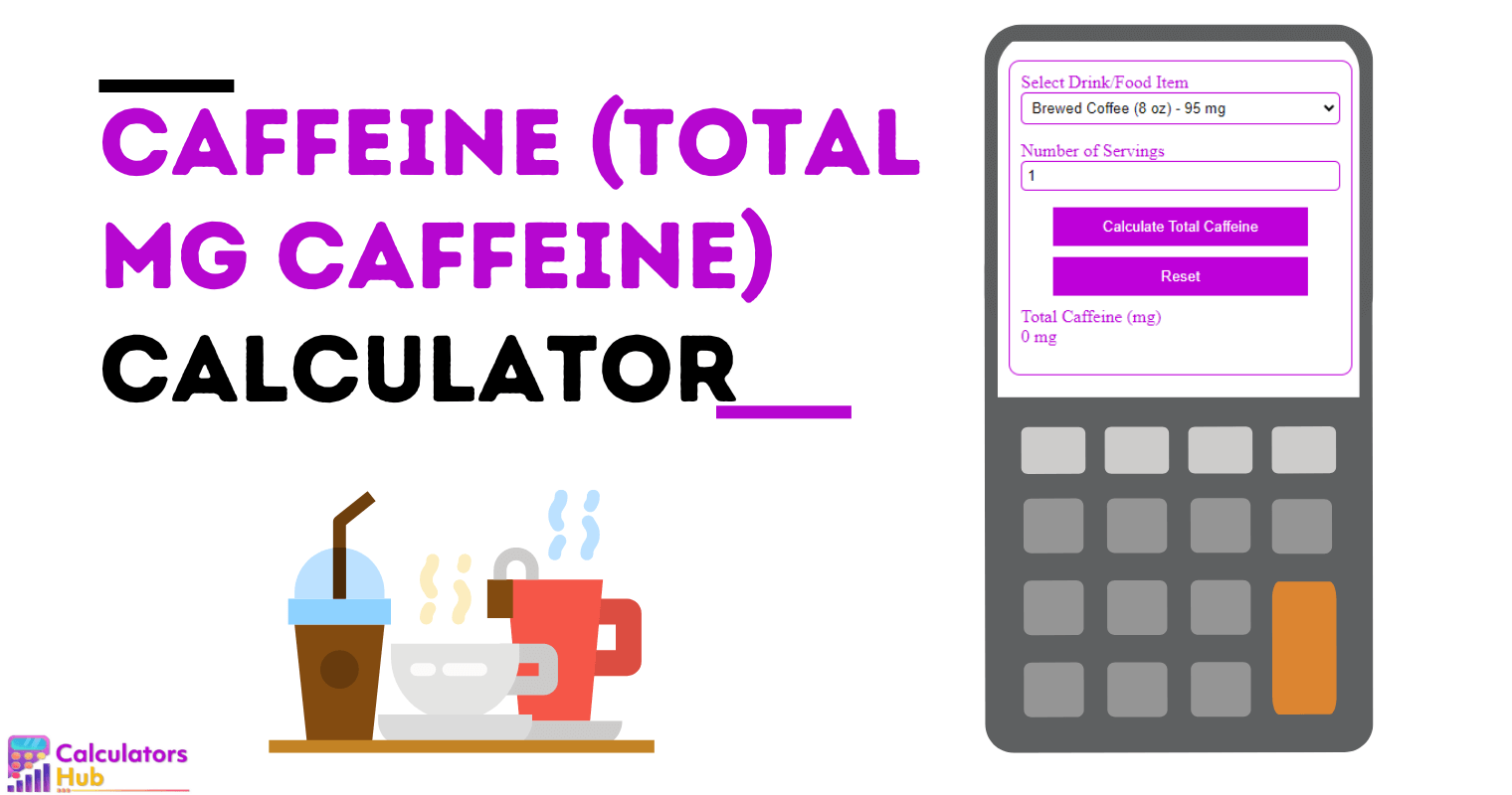 Caffeine Calculator (Total mg caffeine)