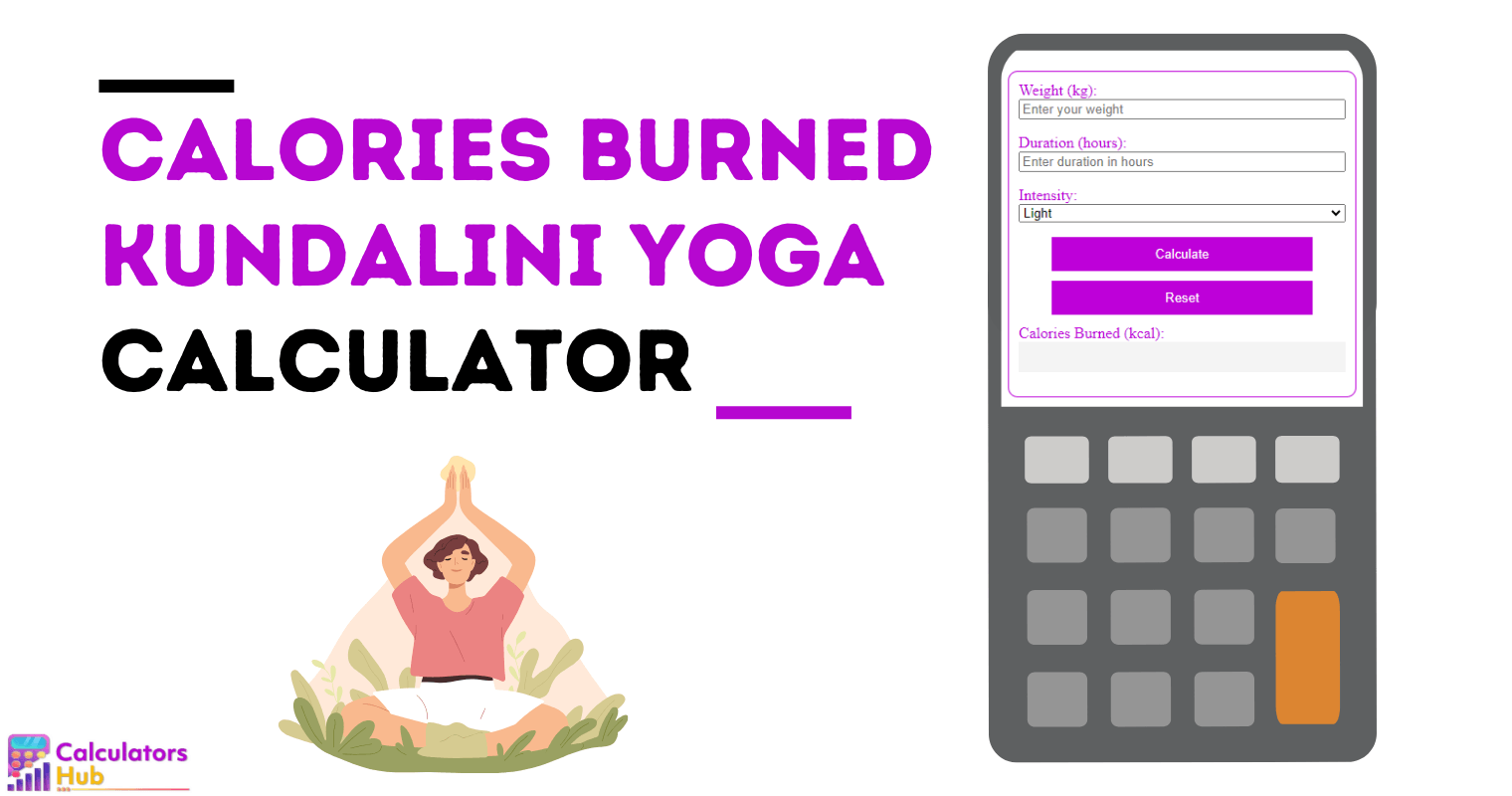 Calculateur de calories brûlées Kundalini Yoga