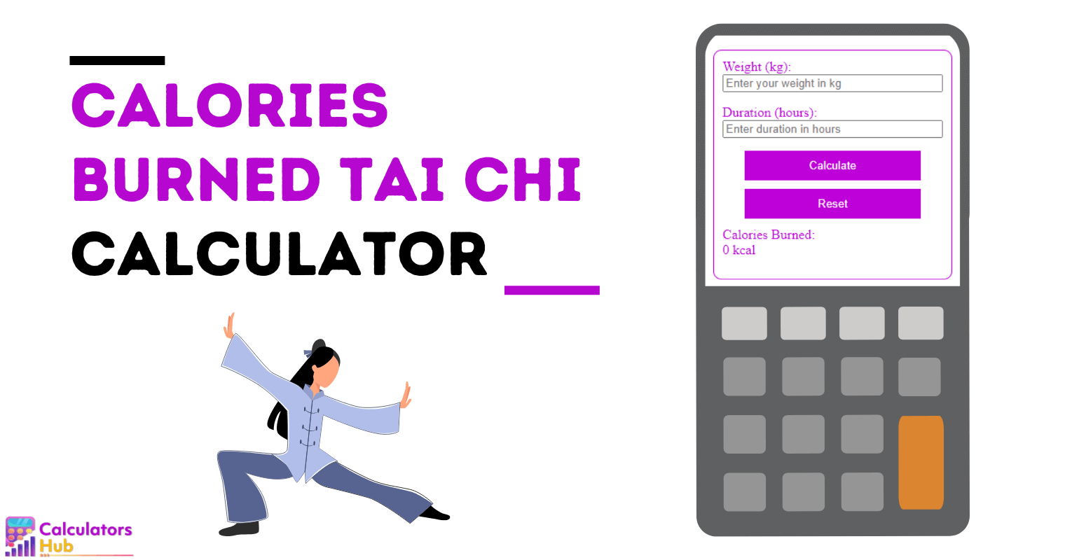 Calculateur de calories brûlées en Tai Chi