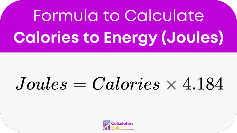 Calories to Energy (Joules)