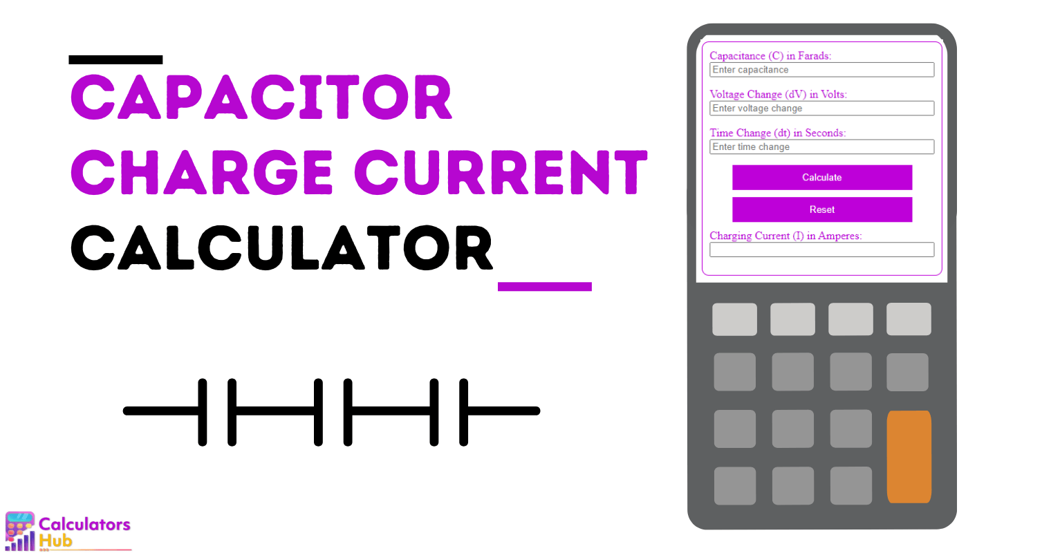 Calculateur de courant de charge de condensateur