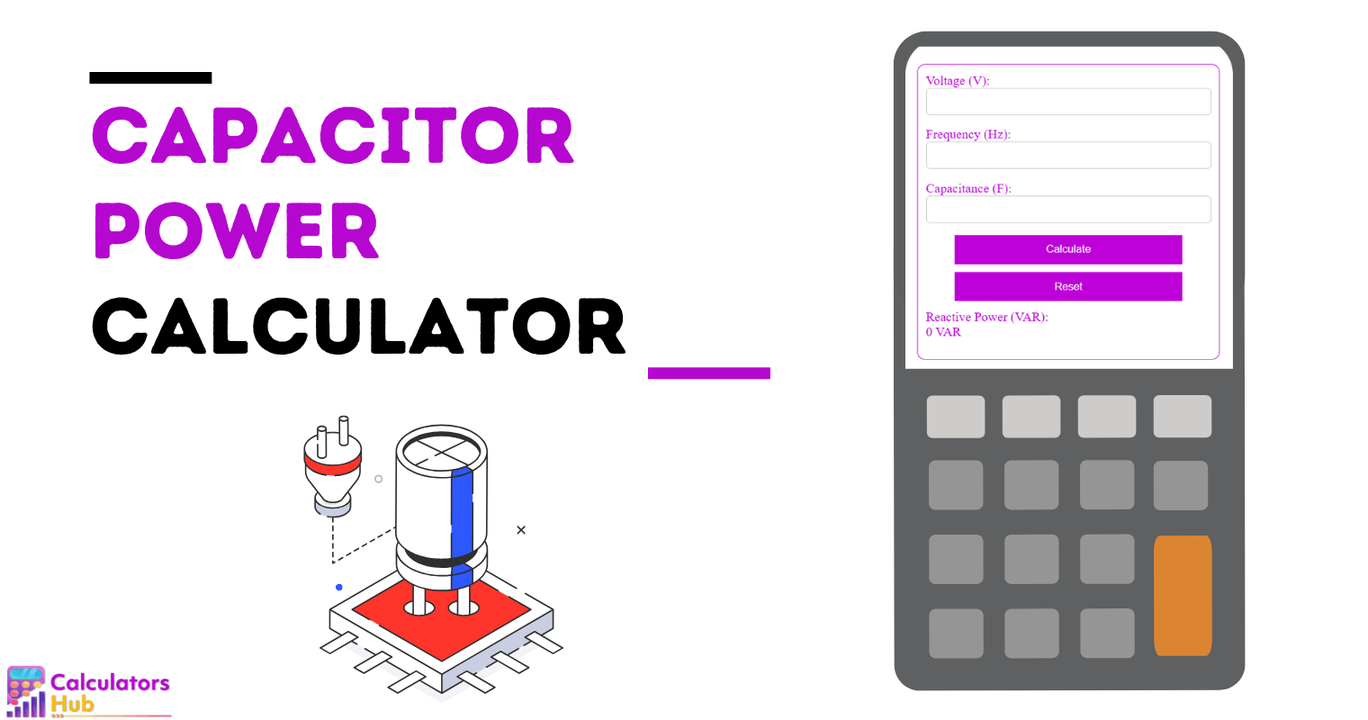 Calculateur de puissance de condensateur