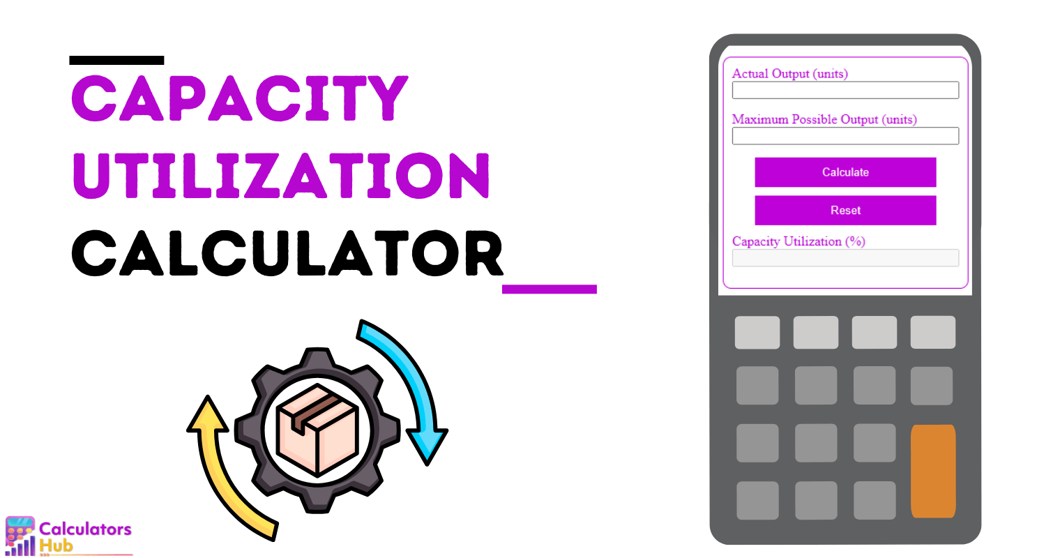 Calculateur d'utilisation de la capacité