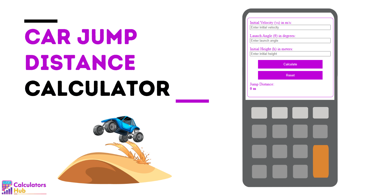 Car Jump Distance Calculator