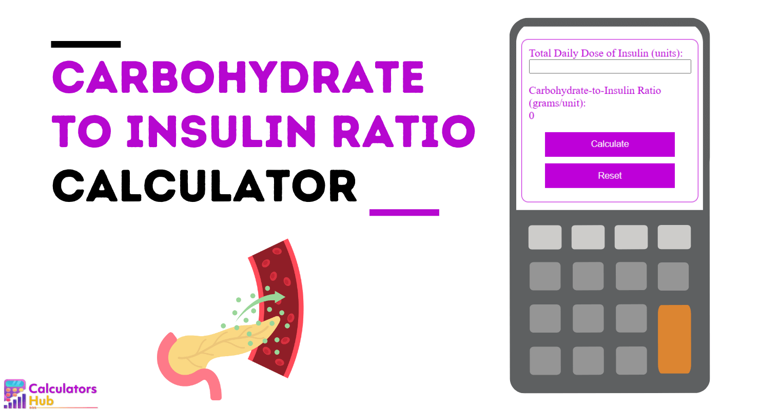 Carbohydrate To Insulin Ratio Calculator