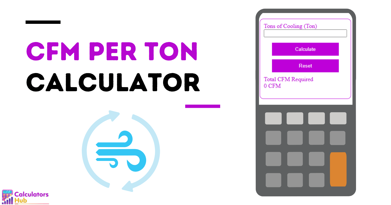 CFM Per Ton Calculator