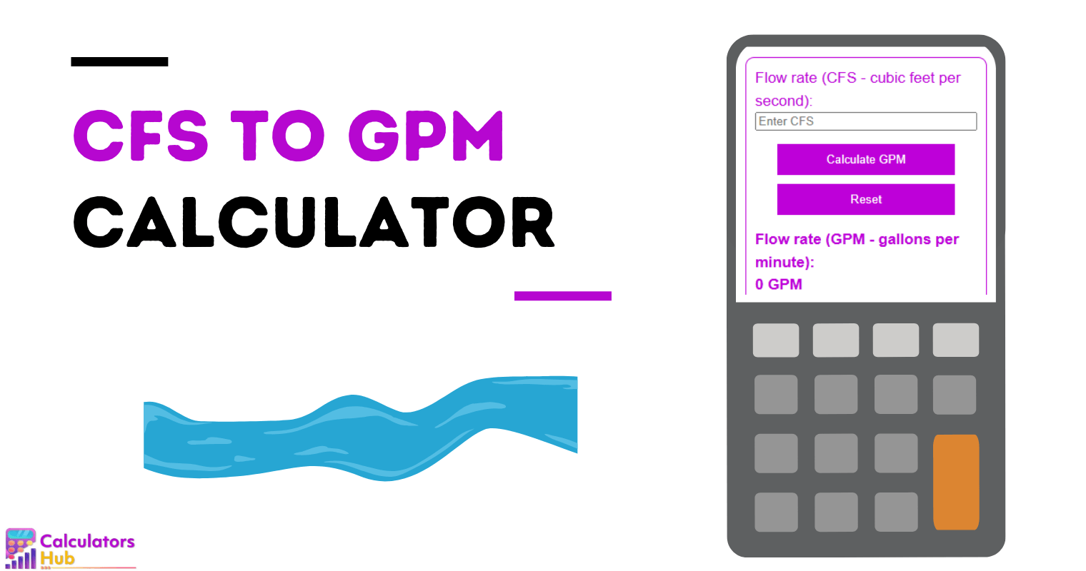 CFS to GPM Calculator