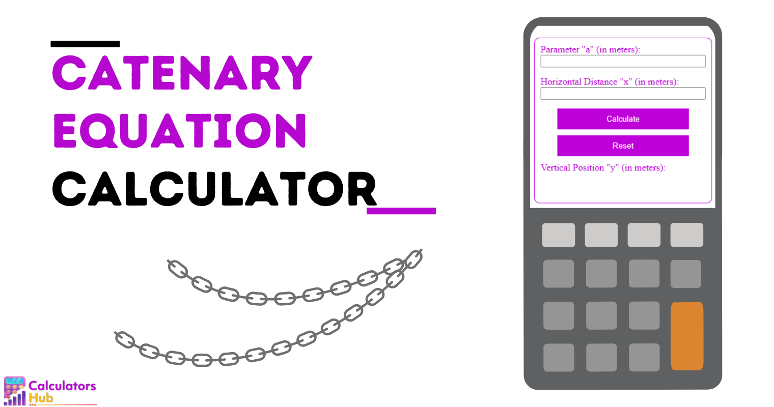 Catenary Equation Calculator