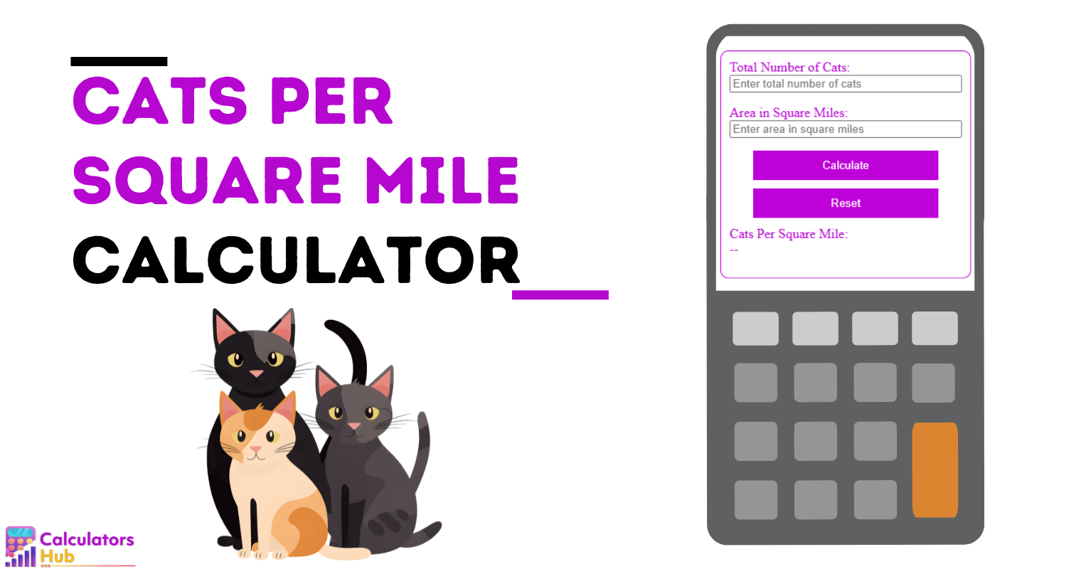 Cats Per Square Mile Calculator