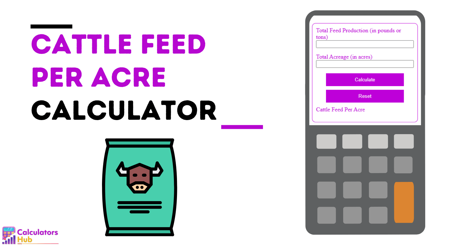 Cattle Feed Per Acre Calculator