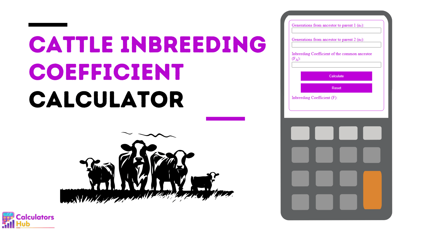 Cattle Inbreeding Coefficient Calculator