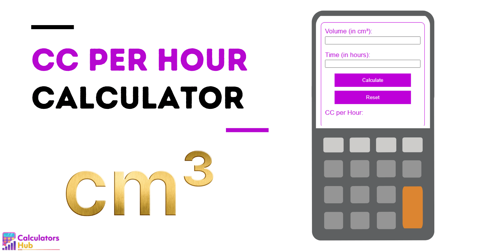 Cc Per Hour Calculator