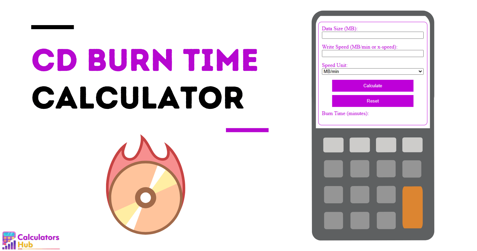 Cd Burn Time Calculator