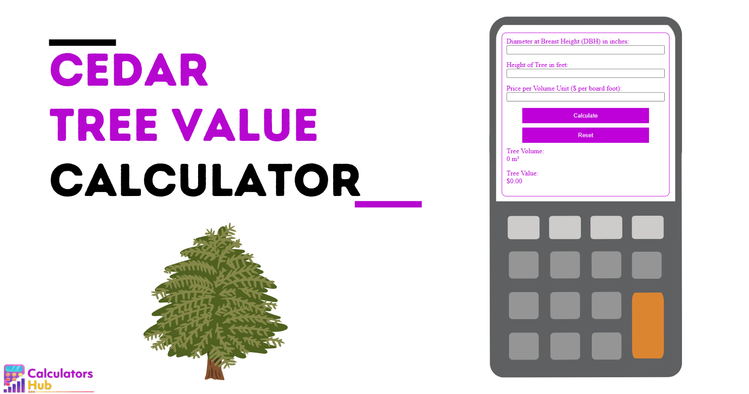 Cedar Tree Value Calculator