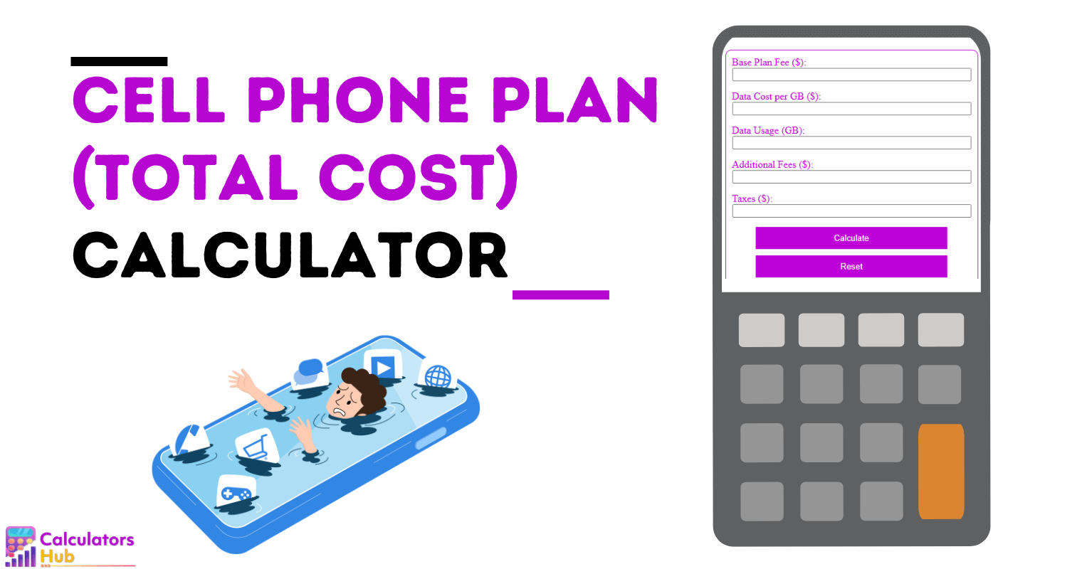 Calculateur de forfait de téléphonie cellulaire (coût total)