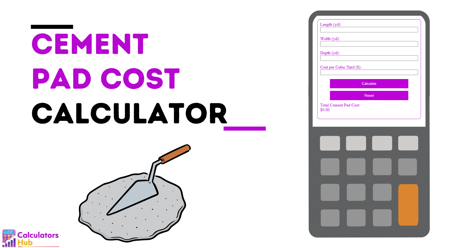 Cement Pad Cost Calculator