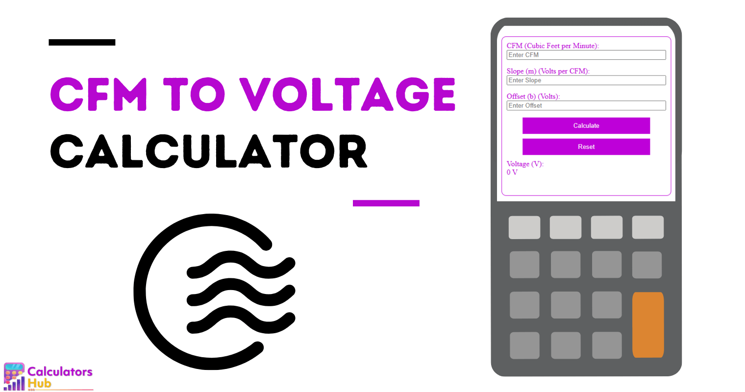 Cfm To Voltage Calculator