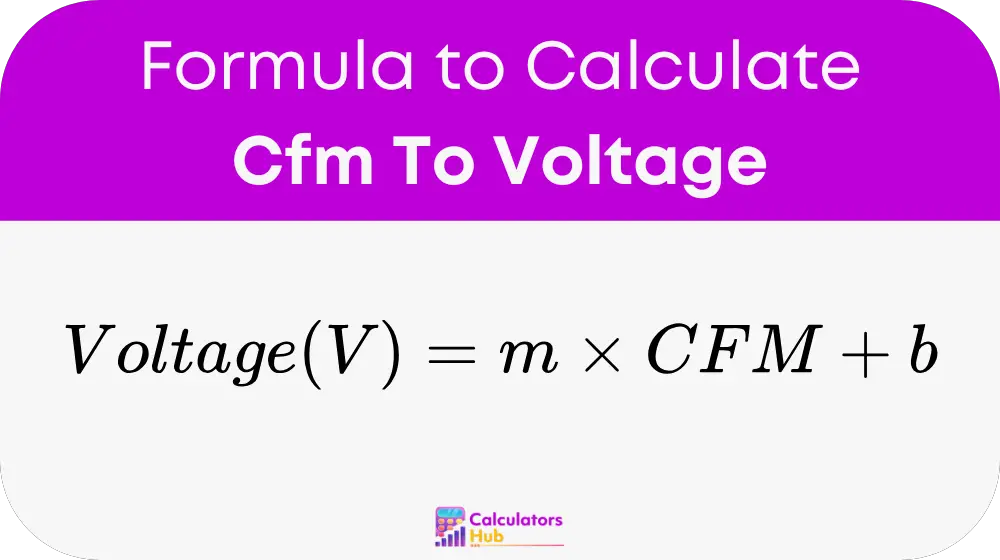 Cfm To Voltage