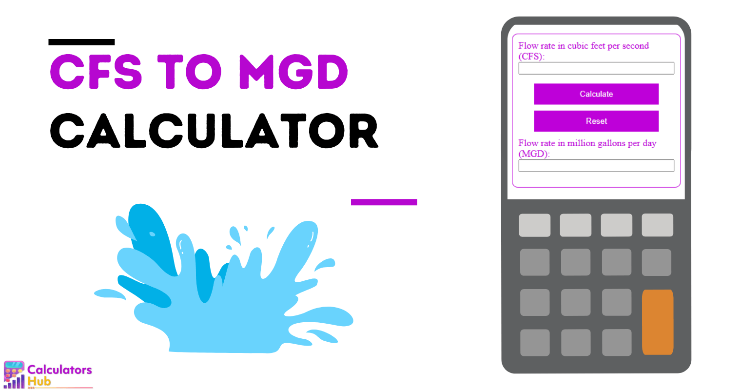 Cfs To Mgd Calculator