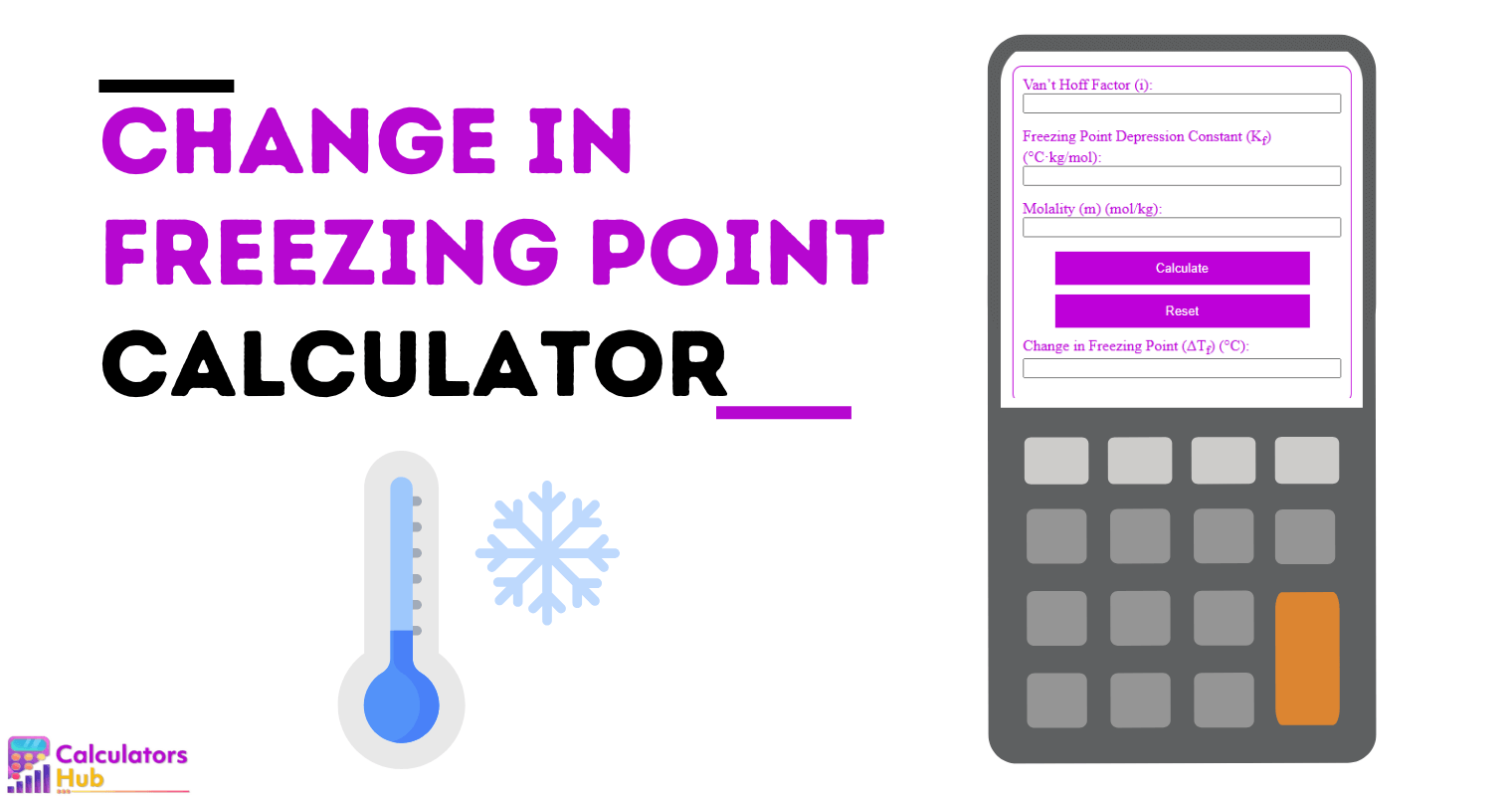 Change In Freezing Point Calculator