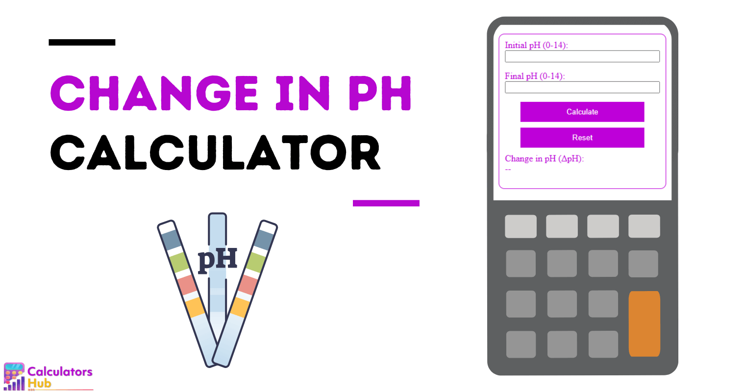 Change In Ph Calculator